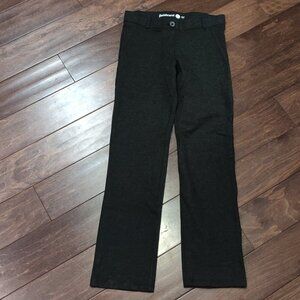 Betabrand Dark Charcoal Grey Dress Yoga Pull On Pants SMALL PETITE